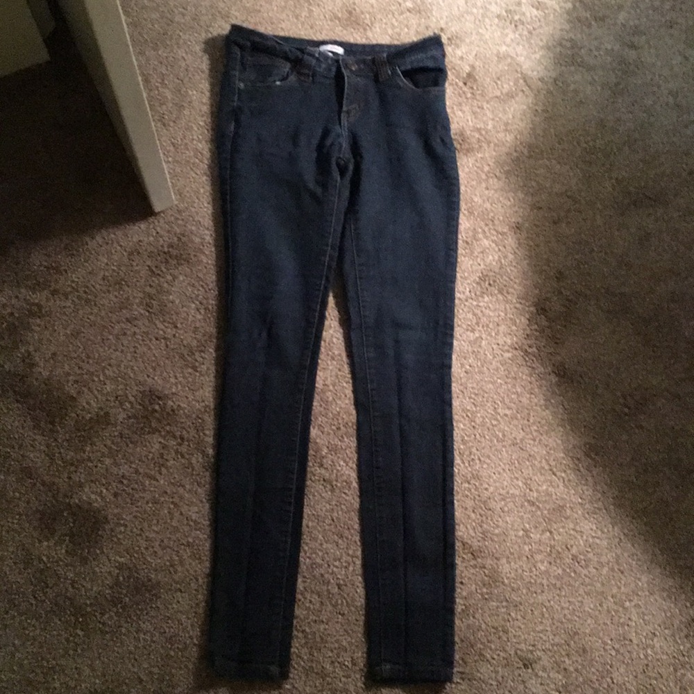 Dark blue jeans